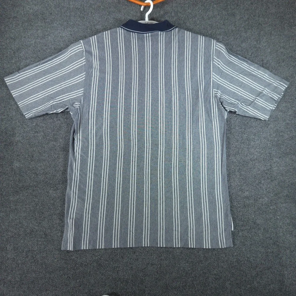 Nike Golf Polo Men's XL Striped Gray Mickey Mouse Walt Disney 100% Cotton